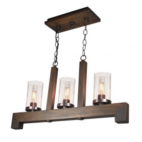 JASPER 3LT LINEAR WOOD PENDANT