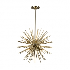 SUNBURST 8LT SPHERE CHANDELIER