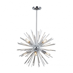 SUNBURST 8LT SPHERE CHANDELIER