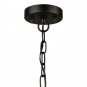 PERRIS 5 LT. RATTAN CHANDELIER