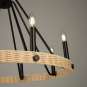 PERRIS 8 LT. CHANDELIER RATTAN