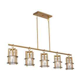 BURFORD 5-LIGHT LINEAR ISLAND