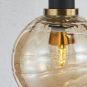 GEM SINGLE PENDANT (AMBER GLASS)