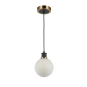 GEM SINGLE PENDANT  (WHITE GLASS)