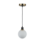 GEM SINGLE PENDANT  (WHITE GLASS)