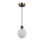 GEM SINGLE PENDANT  (WHITE GLASS)