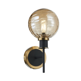 GEM WALL SCONCE (AMBER GLASS)