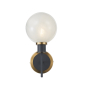 GEM WALL SCONCE (BLIZZARD GLASS)