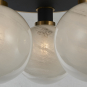 GEM 3-LIGHT SEMI-FLUSH (BLIZZARD GLASS)