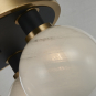 GEM 3-LIGHT SEMI-FLUSH (BLIZZARD GLASS)