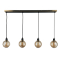 GEM 4-LIGHT LINEAR ISLAND (AMBER GLASS)