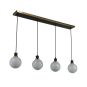 GEM 4-LIGHT LINEAR ISLAND (BLIZZARD GLASS)