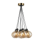 GEM 7-LIGHT PENDANT (AMBER GLASS)