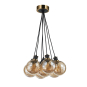 GEM 7-LIGHT PENDANT (AMBER GLASS)