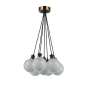 GEM 7-LIGHT PENDANT (BLIZZARD GLASS)