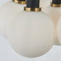 GEM 7-LIGHT PENDANT (WHITE GLASS)