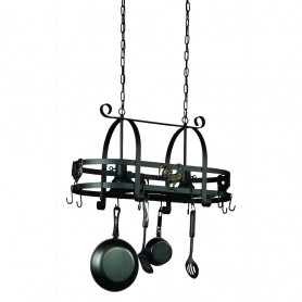 Wrought Iron AC1798EB Black Pot Rack