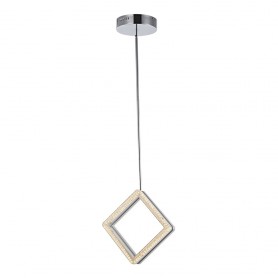 Park Plaza 1 Light AC7961 Brushed Nickel & Chrome Chandelier