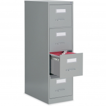 Global&reg; Fileworks&reg; 2600 Series Vertical File 4-Drawer Letter Grey