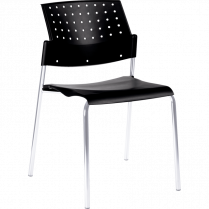 Global&reg; Sonic&trade; Stacking Chair Armless Night