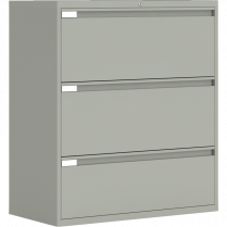 Global&reg; Fileworks&reg; 9300 Plus 3-Drawer Lateral File Cabinet Grey