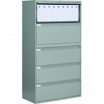Global&reg; Fileworks&reg; 9300 Plus 5-Drawer Lateral File Cabinet Grey