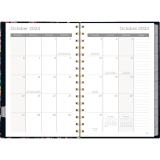 Mead&reg; Caprice&trade; Collection Weekly/Monthly Planner 8-1/2&rdquo; x 6&rdquo; Bilingual Multicolour