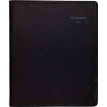 AT-A-GLANCE&reg; QuickNotes&reg; Weekly/Monthly Diary 9-7/8" x 8" Bilingual Black
