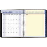 AT-A-GLANCE&reg; QuickNotes&reg; Weekly/Monthly Diary 9-7/8" x 8" Bilingual Black
