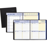 AT-A-GLANCE&reg; QuickNotes&reg; Weekly/Monthly Diary 9-7/8" x 8" Bilingual Black