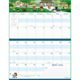 MotherWord&reg; Mom's Ultimate Family Fridge Calendar 15" x 9-1/2" English