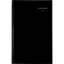 AT-A-GLANCE&reg; Premiere Monthly Planner 11" x 7-7/8" Bilingual Black