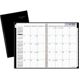 AT-A-GLANCE&reg; Premiere Monthly Planner 11" x 7-7/8" Bilingual Black
