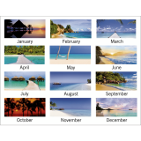 Mead&reg; Tropical Weekly Poly Fashion Planner 5-7/8" x 8-1/4" Bilingual Assorted Blue