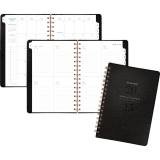 AT-A-GLANCE&reg; Signature Collection Weekly/Monthly Planner 8-3/4" x 6" English Black