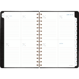 AT-A-GLANCE&reg; Signature Collection Weekly/Monthly Planner 8-3/4" x 6" English Black