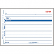 Adams Interoffice Memo Book 2-Part 5-1/2" x 8-1/2" 50 Sets