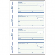 Adams Receipt Book 4-Up 2-Part 7-1/2" x 11" 200 Sets