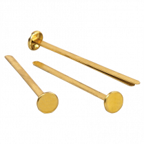 ACCO&reg; Brass-Plated Fasteners 3" 100/box