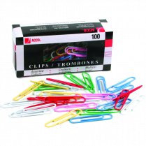 ACCO&reg; Vinyl Coated Paper Clips #4, 2" 100/box