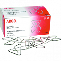 ACCO&reg; Ideal Clamps 1-1/8" x 1-5/8" 50/box