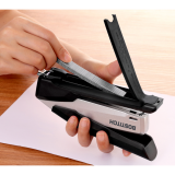 Bostitch&reg; InPower&trade; Spring-Powered Antimicrobial Premium Desktop Stapler Full Strip 28 Sheet Black and Silver