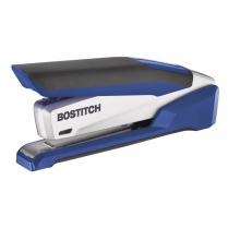 Bostitch InPower&trade; Spring-Powered Premium Desktop Stapler Full Strip 28 Sheet Blue and Silver