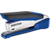 Bostitch InPower&trade; Spring-Powered Premium Desktop Stapler Full Strip 28 Sheet Blue and Silver
