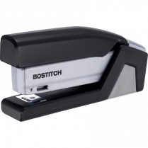 Bostitch&reg; InJoy&trade; Spring-Powered Compact Stapler Half Strip 20 sheets Black and Silver