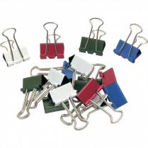 Westcott&reg; Fold-Back Clips 3/4" Assorted Colours 25/bag