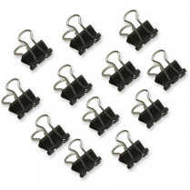 Westcott&reg; Fold Back Clips 9/16" 12/box