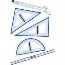 Westcott&reg; Teachers Dry Erase Geometry Tool Set