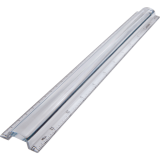 Westcott&reg; Magnifying Ruler 12" Clear with Blue Strip