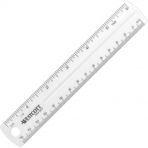 Westcott&reg;  6" / 15cm Clear Plastic Ruler